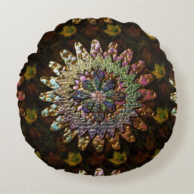 Design sierkussen rond P26 Rond Kussen (Voorkant)