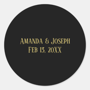Design simple Black&Gold - Sticker circulaire