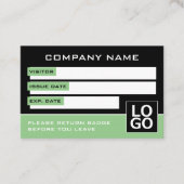 Design simple, Cartes de Visiteur (Devant)