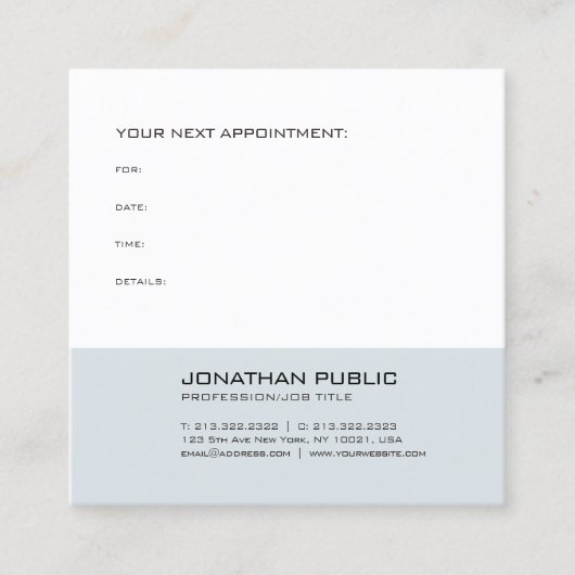 Design simple élégant Rendez-vous moderne (Devant)