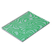 Design simple et élégant Carnet spiral abstrait (Côté gauche)