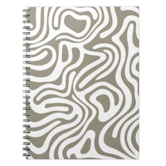 Design simple et élégant Carnet spiral abstrait