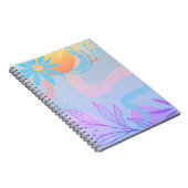 Design simple et élégant Carnet spiral abstrait (Côté Droit)