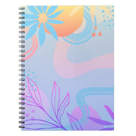 Design simple et élégant Carnet spiral abstrait (Devant)