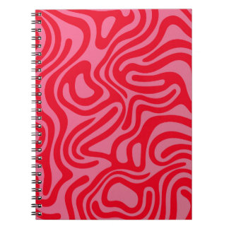 Design simple et élégant Carnet spiral abstrait
