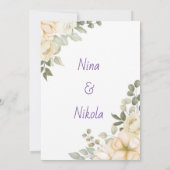 Design simple et élégant Invitation (Dos)