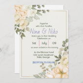 Design simple et élégant Invitation (Devant / Derrière)