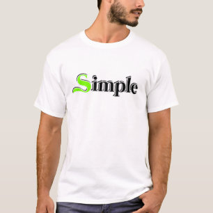 Design simple sur T-shirt blanc