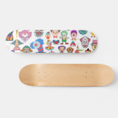 Design Skateboard Deck Clown Clowncore Weirdcore (Horz)