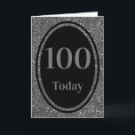 Design spécial par année carte anniversaire 100e<br><div class="desc">Carte spéciale stylisée par année anniversaire pour cette fille ou garçon d'anniversaire spécial</div>