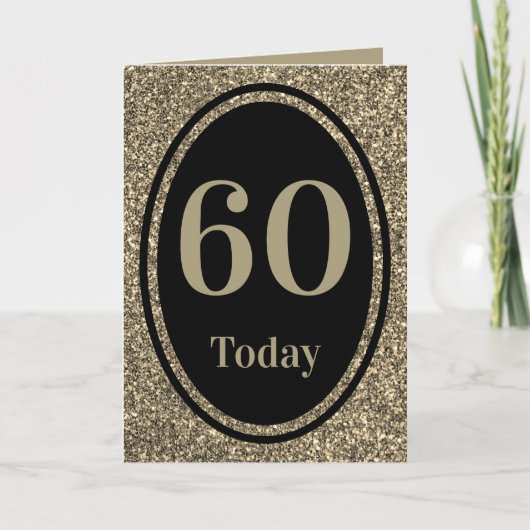 Design spécial par la carte d'anniversaire 60e (Devant)
