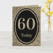 Design spécial par la carte d'anniversaire 60e (Fleur jaune)