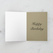 Design spécial par la carte d'anniversaire 80e (Intérieur)