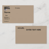 DESIGN SPORTIF carte de visite (Devant / Derrière)