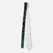Design Stropdas - Peacock Swirl (Achterkant)