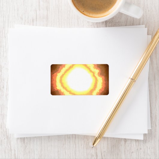 Design style autocollants étiquette de adresse (En situation)