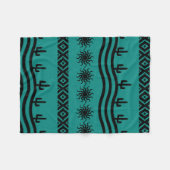 Design Sud-Ouest Turquoise Et Noir Couverture en p (Devant (Horizontal))