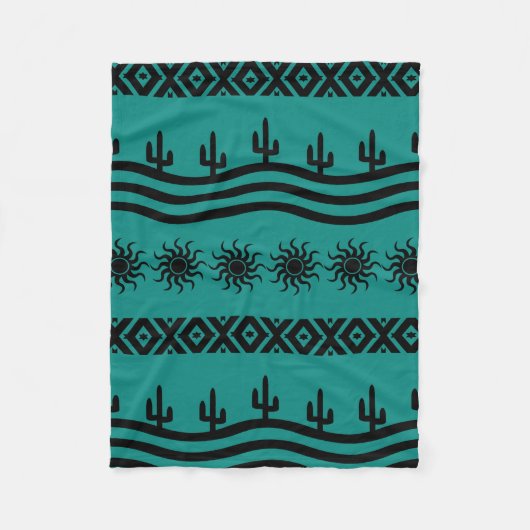 Design Sud-Ouest Turquoise Et Noir Couverture en p (Devant)