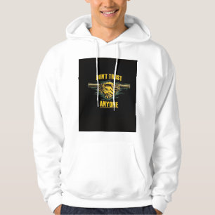 design sweat - shirt à capuche noir et jaune