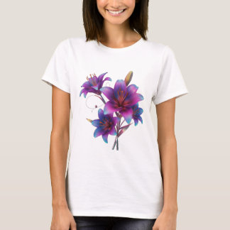 Design T-shirt à fleurs