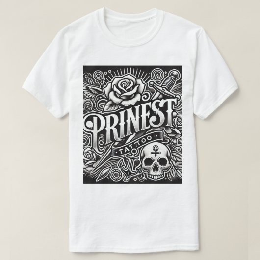 Design T-shirt d'art tatouage (Design devant)