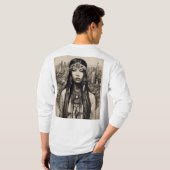 Design T-shirt de la Linework amérindienne (Dos entier)