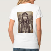 Design T-shirt de la Linework amérindienne (Dos)