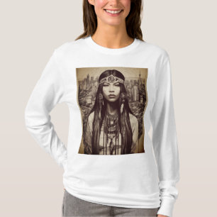 Design T-shirt de la Linework amérindienne