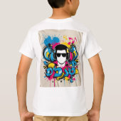 Design T-shirt DJ Graffiti dynamique (Dos)