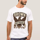 "Design T-shirt Eagle Mexicain Brown et fier" (Devant)