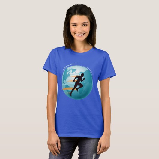 Design T-Shirt Global Runner. (Devant entier)