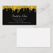 Design tendance Carte de visite Glitzy Classy Beau (Devant / Derrière)