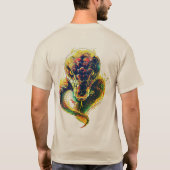Design très effrayant de t-shirt serpent (Dos)