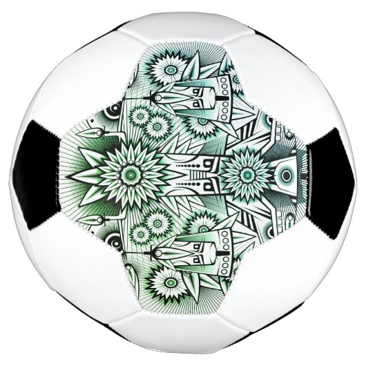 Design tribal teinte verte (Tourné)