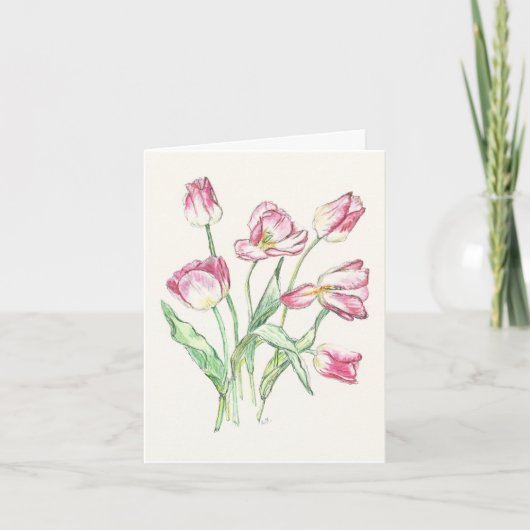 Design Triumph Tulips sur les cartes de voeux (Devant)