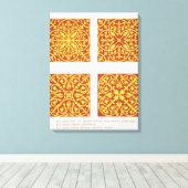 design uit de 13e eeuw, illustratie uit 'Spec' Canvas Afdruk (Insitu (Houten vloer))