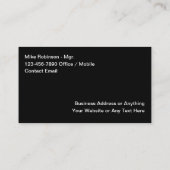 Design unique cool Carte de visite (Dos)