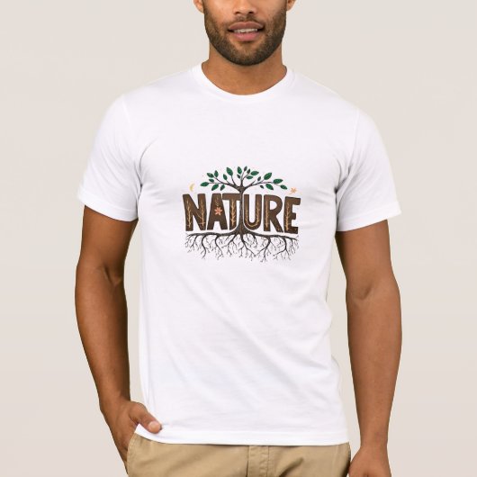 Design unique de t-shirt nature (Devant)
