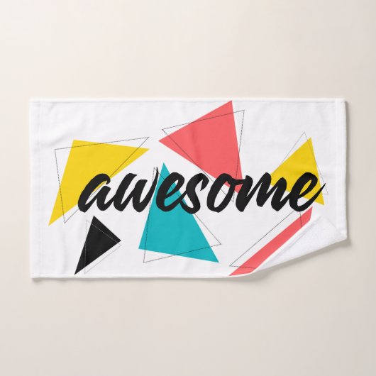 Design urbain moderne, gai et tendance de "Awesome (Serviette à main)
