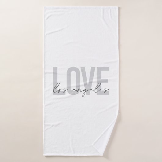 Design urbain moderne, simple et élégant de Love L (Serviette de bain)