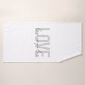 Design urbain moderne, simple et élégant de Love L (Serviette de bain)