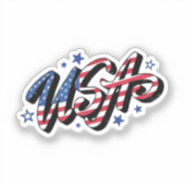 design usa sticker (Voorkant)