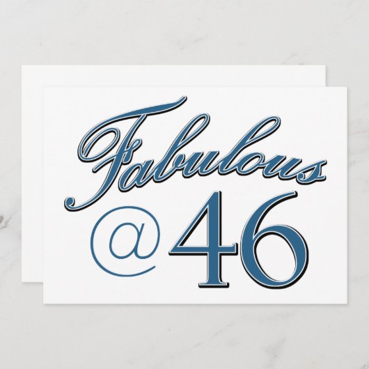 design van 46 jaar oud (Voorkant / Achterkant)