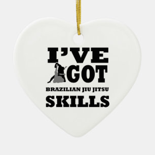 Design van de Braziliaanse Jiu Jitsu Martial Arts Keramisch Ornament