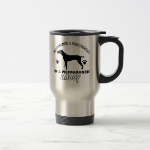 Design van de hond WEIMARANER Reisbeker