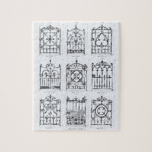 Design van de soort "Macfarlane" voor het trekken  Legpuzzel (Verticaal)