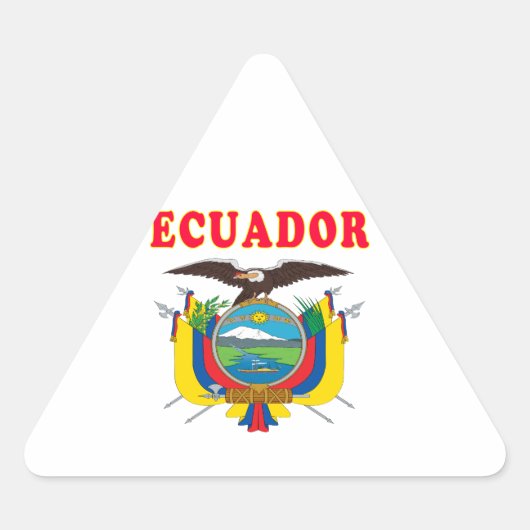 Design van ecuador driehoek sticker (Voorkant)