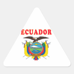 Design van ecuador driehoek sticker