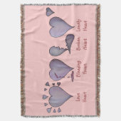 design van het liefdeshart van het oorspronkelijke deken (Voorkant Verticaal)