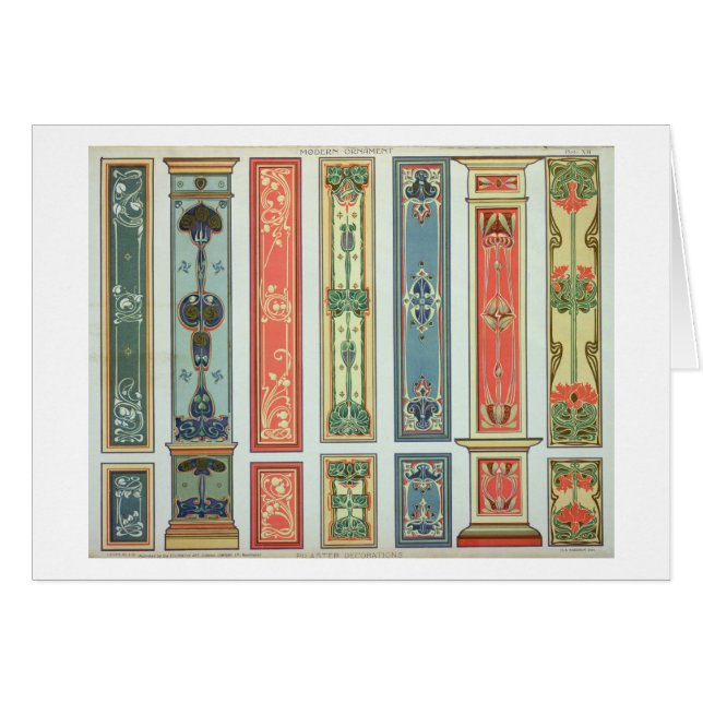 Design van het paneel, bord XII van "Modern Orname (Voorkant Horizontaal)